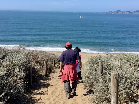 Marcher sur les plages de San Francisco